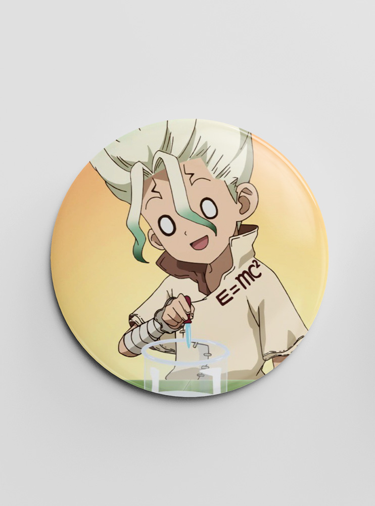 Значок Доктор Стоун 33 (Dr. Stone)