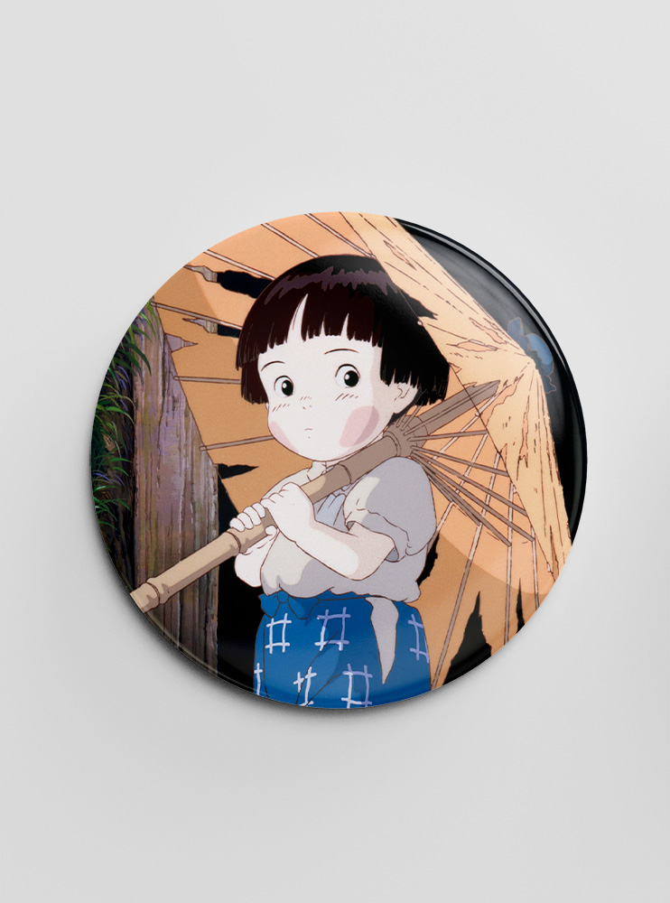 Значок Могила світлячків 9 (Hotaru no Haka)