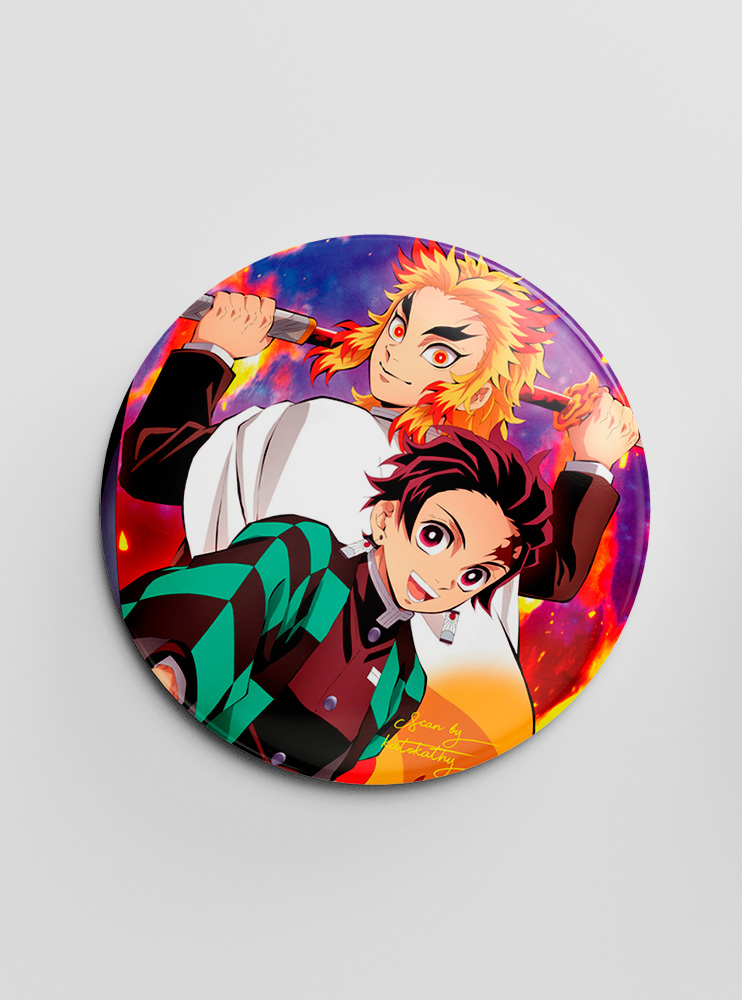 Значок Клинок, що знищує демонів 66 (Kimetsu no Yaiba)
