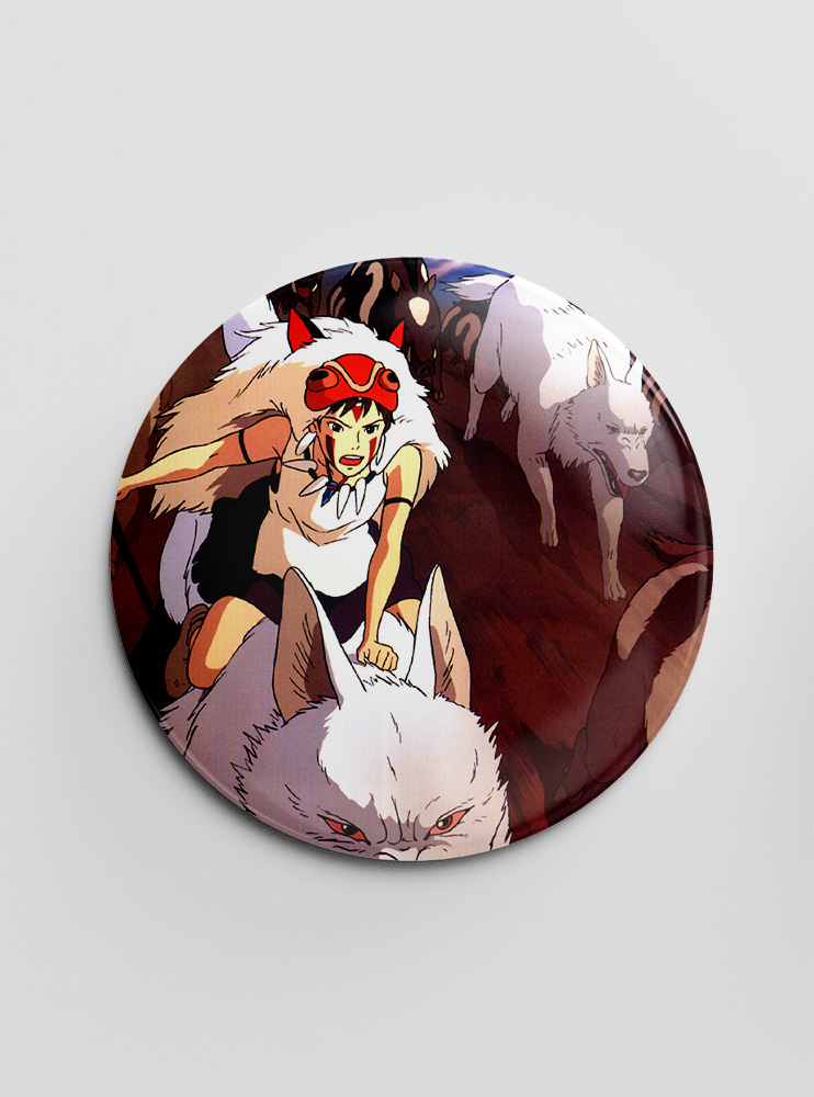 Значок Принцесса Мононоке 3 (Princess Mononoke)