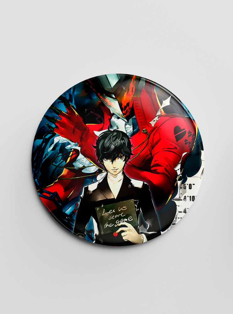 Значок Персона "5" 10 (Persona 5) Значок Персона "5" 10 (Persona 5)