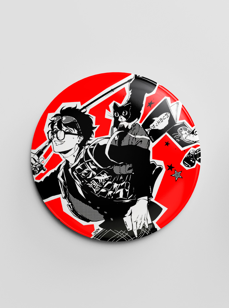 Значок Персона "5" 9 (Persona 5) Значок Персона "5" 9 (Persona 5)