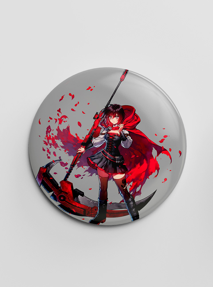 Значок Червоний жовтий білий чорний 2 (RWBY)
