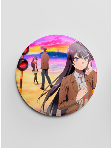 Значок Негідники не мріють про шляхетних кроличок 13 (Seishun Buta Yarou wa Bunny Girl Senpai no Yume wo Minai)