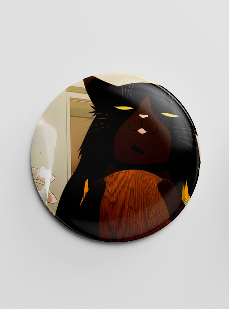 Значок Кіт-домогосподар нині знов не в гуморі 12 (The Masterful Cat Is Depressed Again Today)