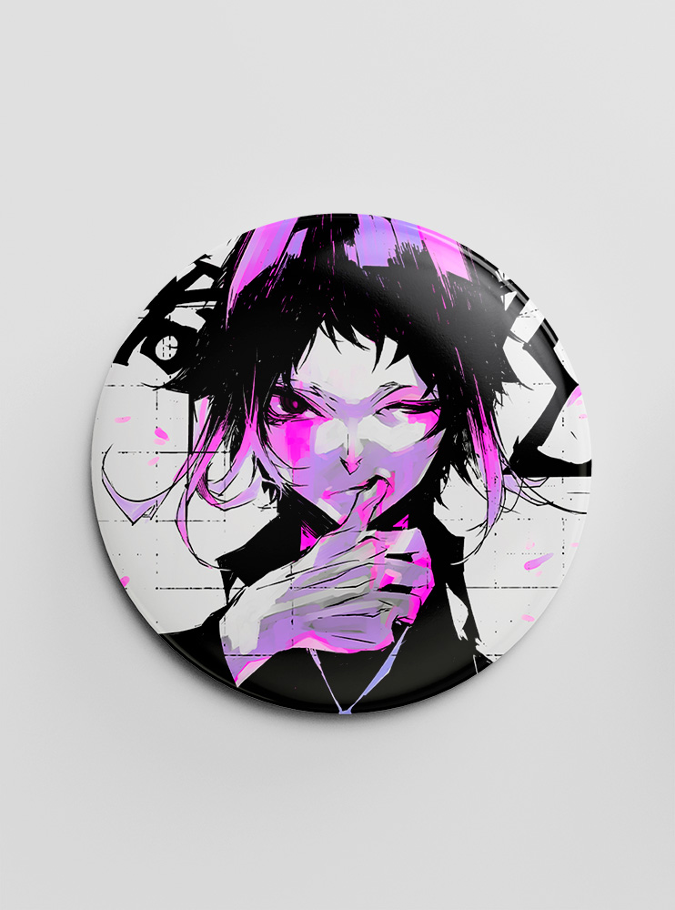 Значок "Літературні генії Бродячі Пси" 103 (Bungou Stray Dogs)