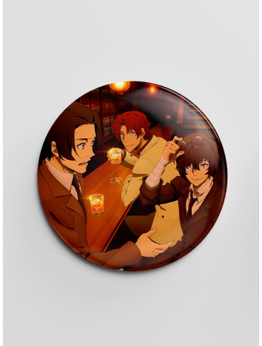 Значок Літературні генії Бродячі Пси 106 (Bungou Stray Dogs)