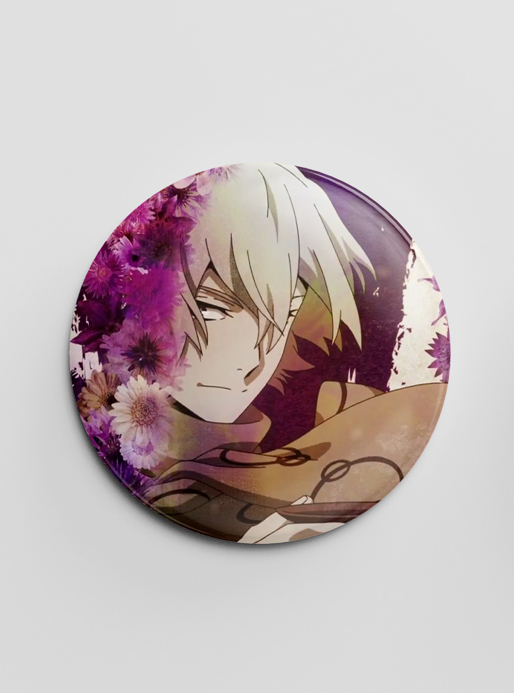 Значок Літературні генії Бродячі Пси 128 (Bungou Stray Dogs)