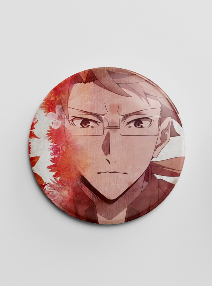 Значок Літературні генії Бродячі Пси 129 (Bungou Stray Dogs)