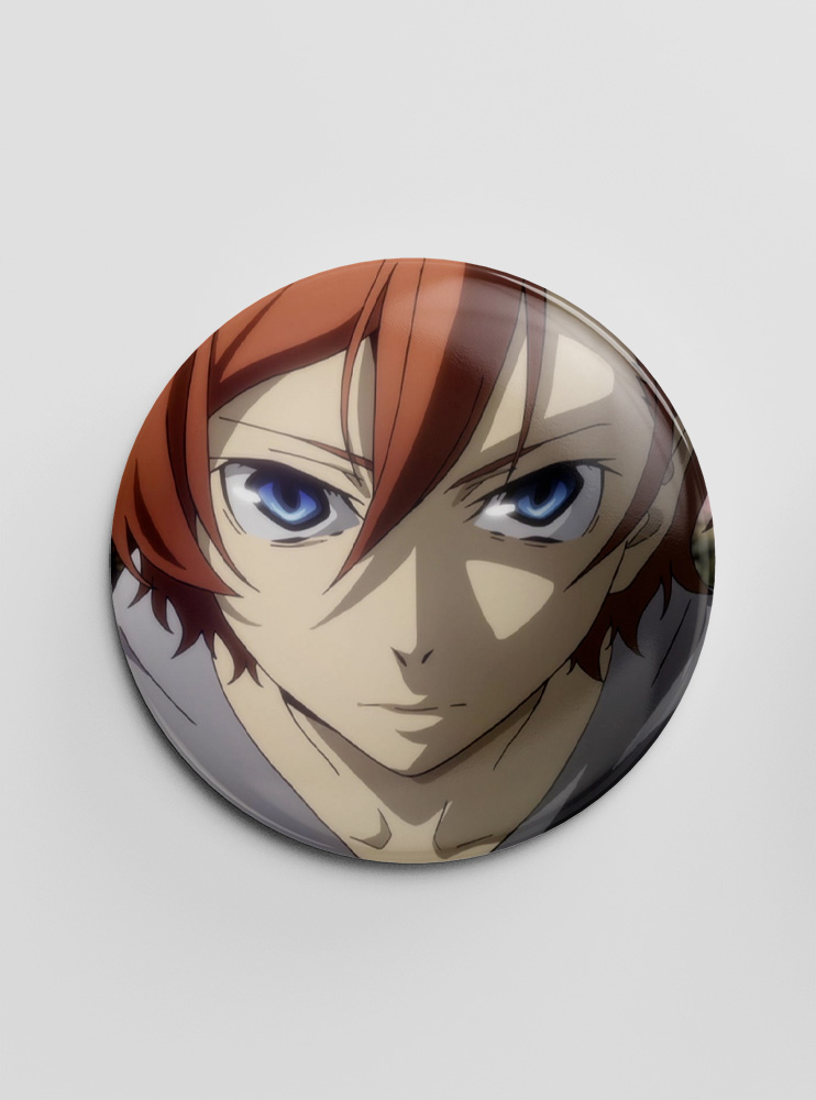 Значок Літературні генії Бродячі Пси 136 (Bungou Stray Dogs)