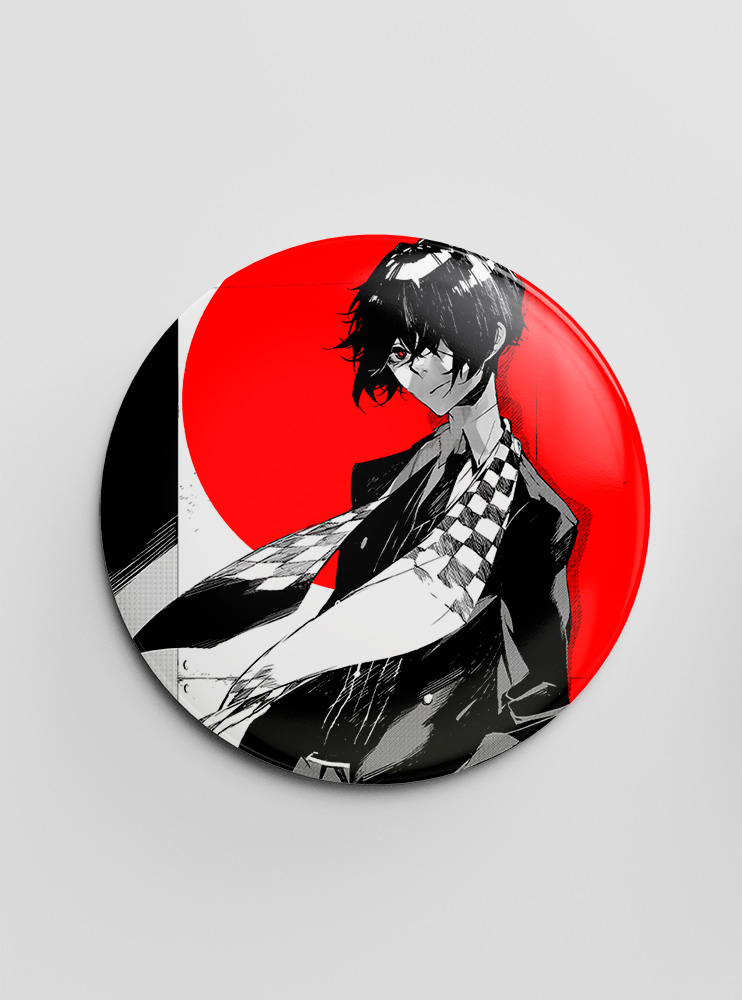 Значок "Літературні генії Бродячі Пси" 84 (Bungou Stray Dogs)