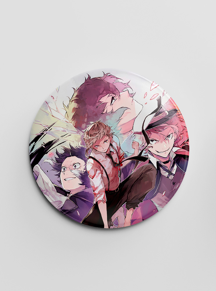 Значок "Літературні генії Бродячі Пси" 94 (Bungou Stray Dogs)