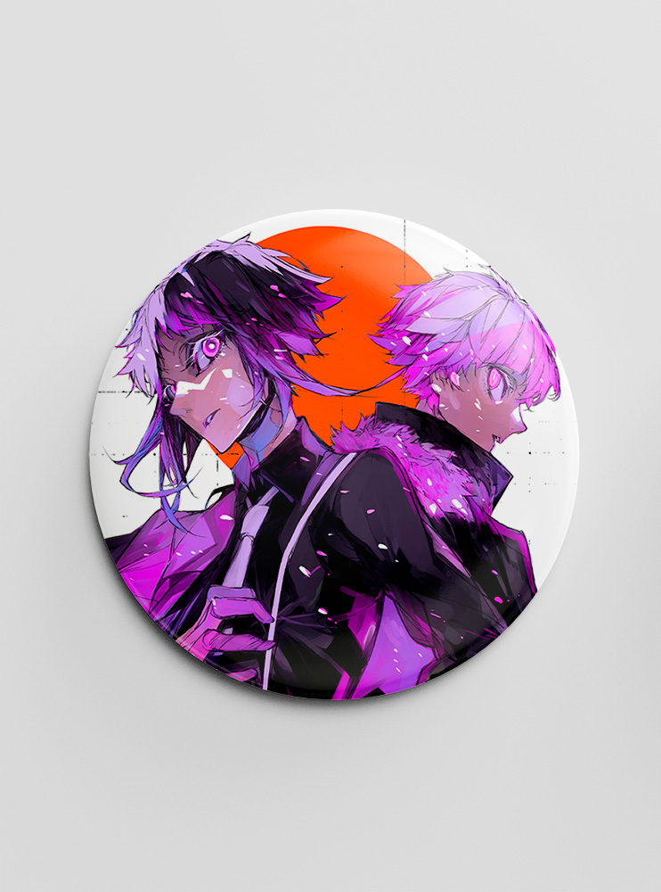Значок "Літературні генії Бродячі Пси" 97 (Bungou Stray Dogs)