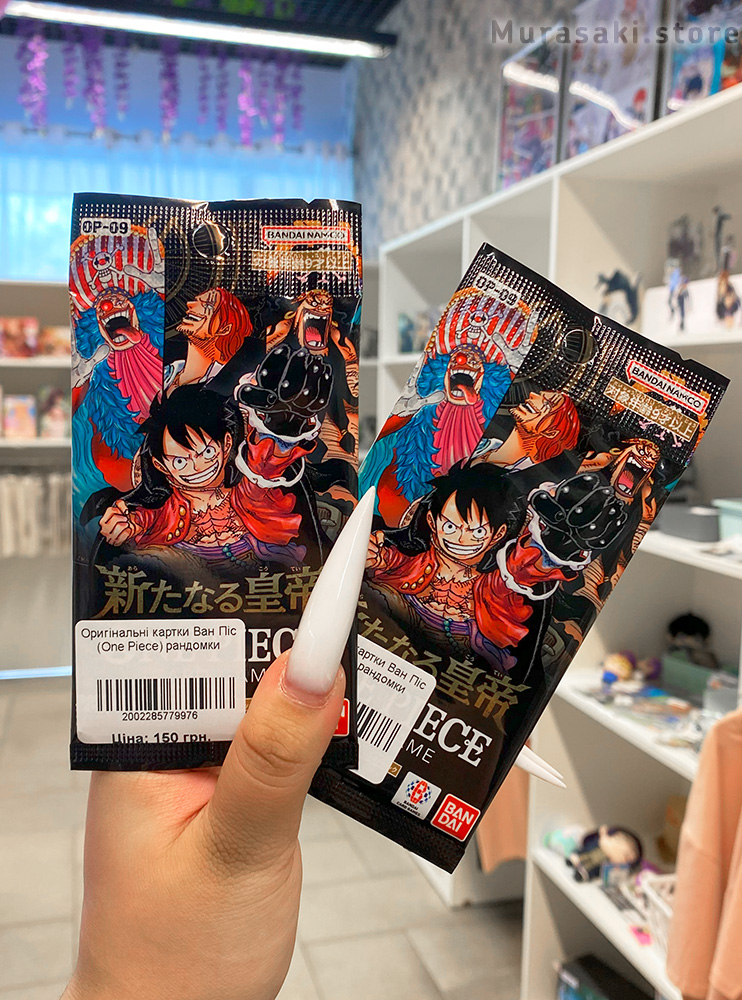 Оригінальні колекційні картки Bandai One Piece Card Game Godspeed Fist OP-9