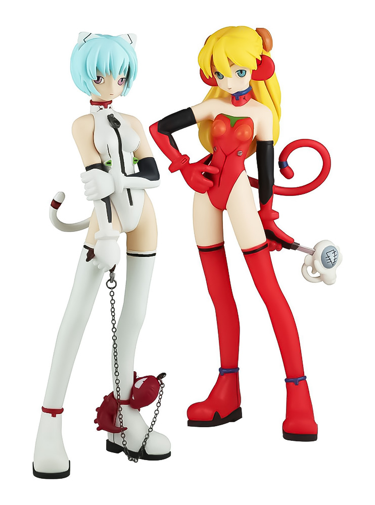 Фігурка Rei Ayanami & Asuka Langley "Grimrock!" Mix Edition