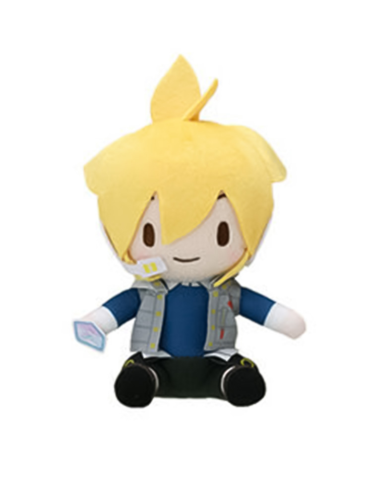 М'яка іграшка SEGA Gekijouban Project Sekai Kowareta Sekai to Utaenai Miku Fuwa Puchi Mini Nuigurumi Virtual Singer Vol.2 - Kagamine Len
