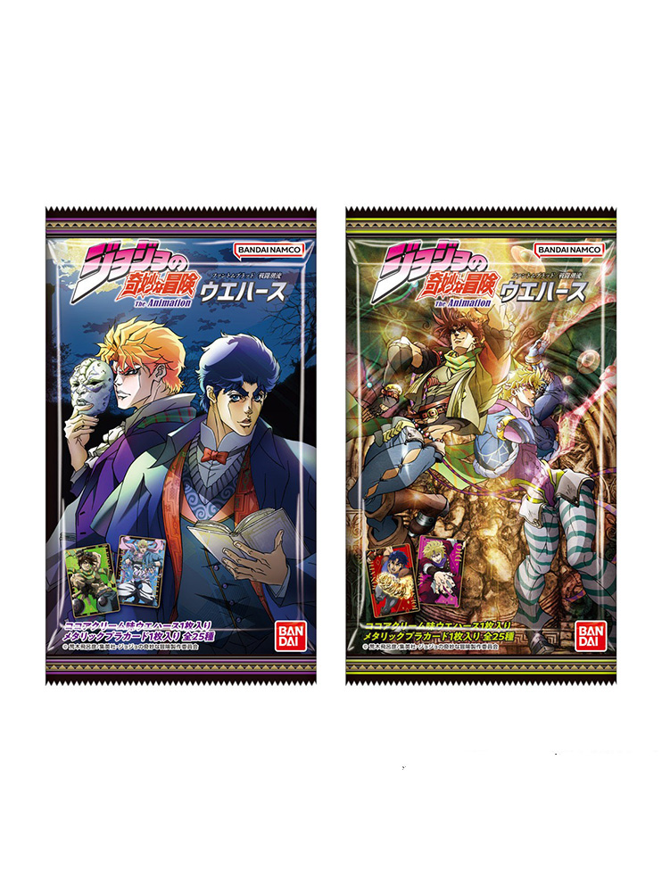 Вафлі з колекційною картою JoJo's Bizarre Adventure Phantom Blood & Battle Tendency Wafer