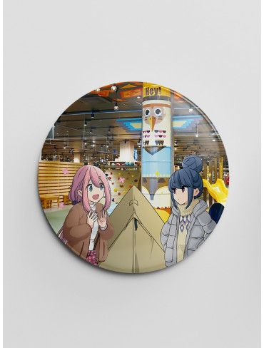 Значок Дівчачий Табір 7 (Yuru Camp)