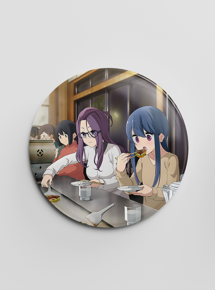 Значок Дівчачий Табір 9 (Yuru Camp)