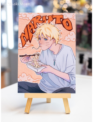 Авторська листівка Наруто з раменом (Naruto) / Ariastr