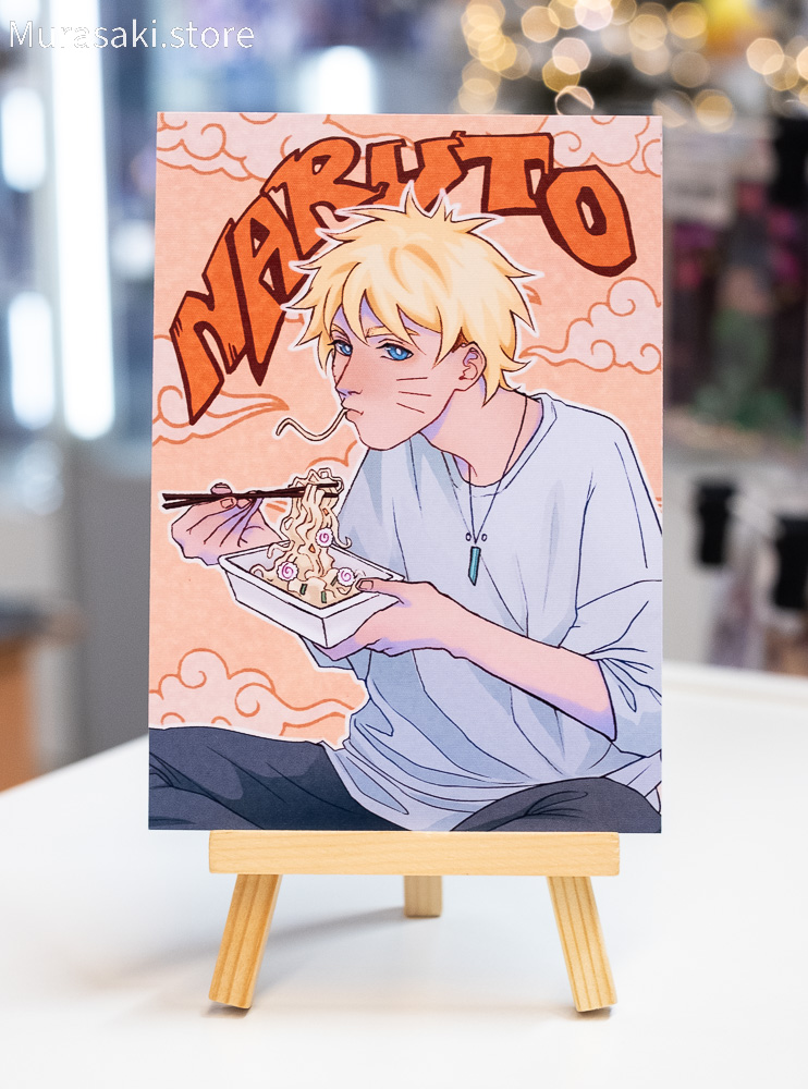 Авторська листівка Наруто з раменом (Naruto) / Ariastr