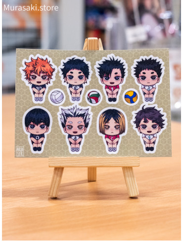 Авторський стікерпак Волейбол цукорове покриття (Haikyuu) / ariastr