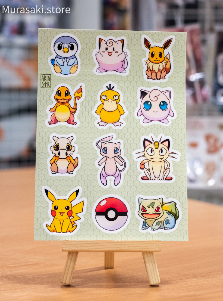 Авторський стікерпак Покемон (Pokemon) / ariastr