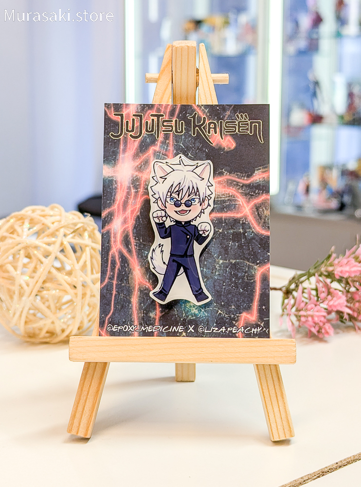 Авторський епоксидний пін Ґоджо (Jujutsu Kaisen) / Epoxy Medicine