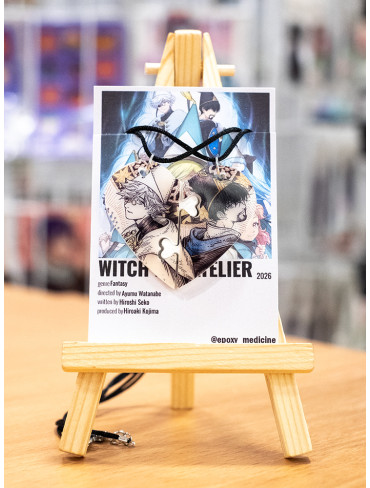 Авторські епоксидні парні кулони Кіфлі/Оруґіо (Witch Hat Atelier) / Epoxy Medicine