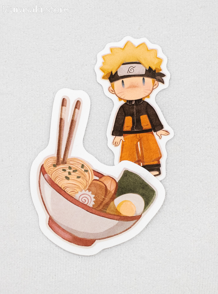 Авторські наліпки Наруто та рамен (Naruto) / Kisyundra