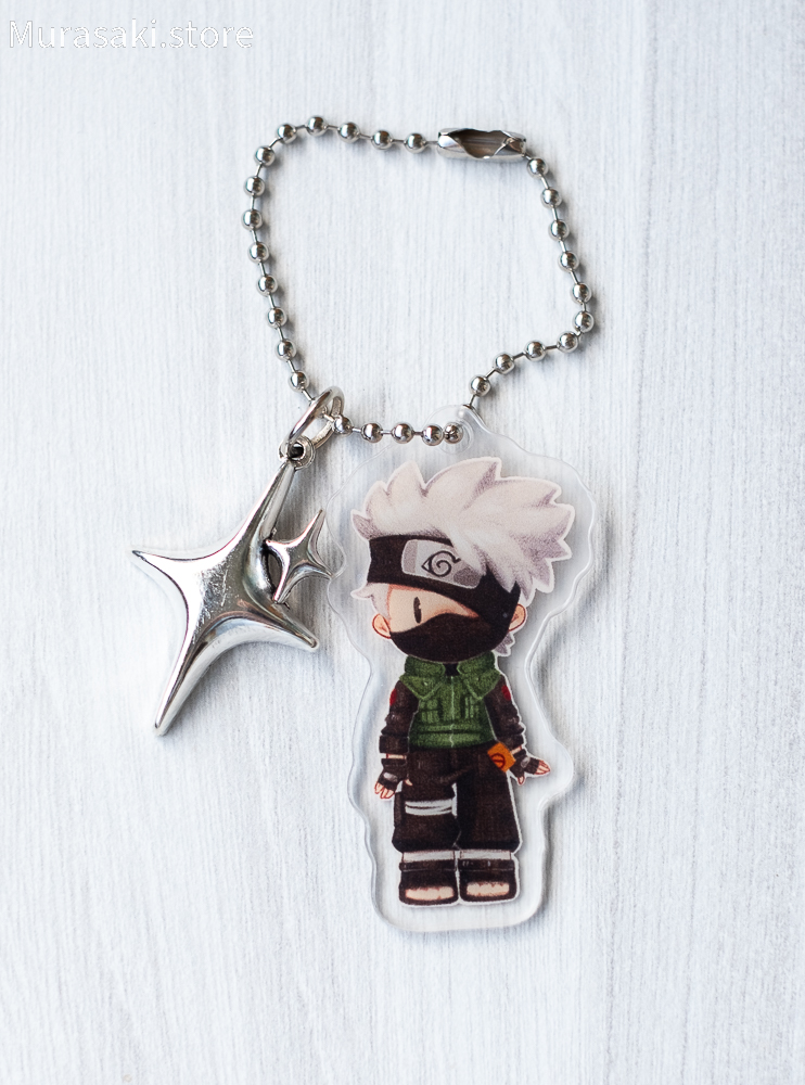 Авторський акриловий брелок Какаші (Naruto) / Kisyundra