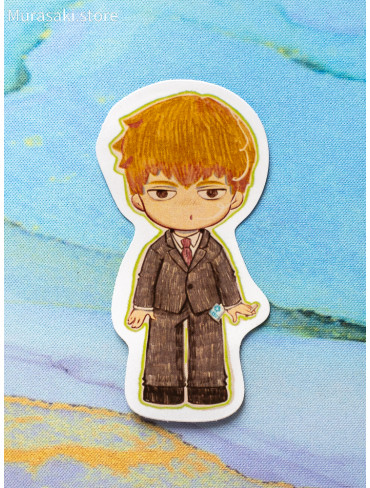 Авторська наліпка Рейґен Аратака (Mob Psycho 100) / Kisyundra
