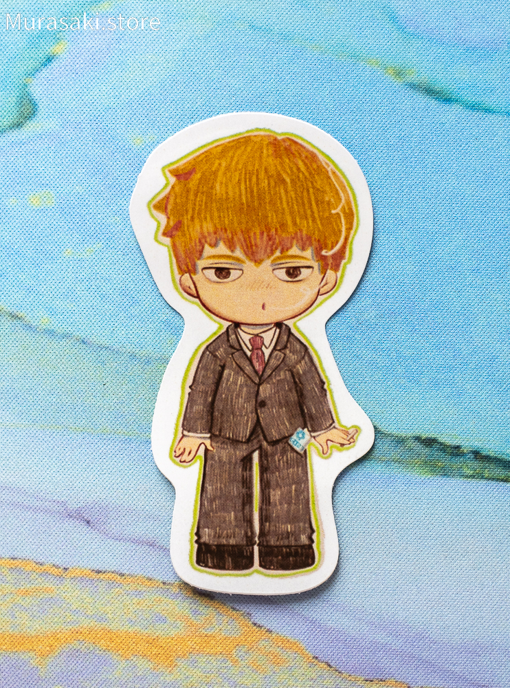 Авторська наліпка Рейґен Аратака (Mob Psycho 100) / Kisyundra