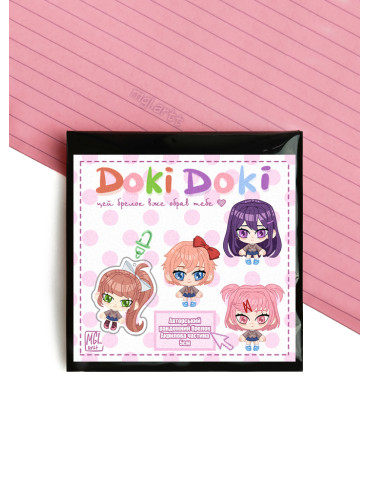Авторський акриловий брелок гача Doki Doki Літературний клуб! (Doki Doki Literature Club!)  / mgl.artt