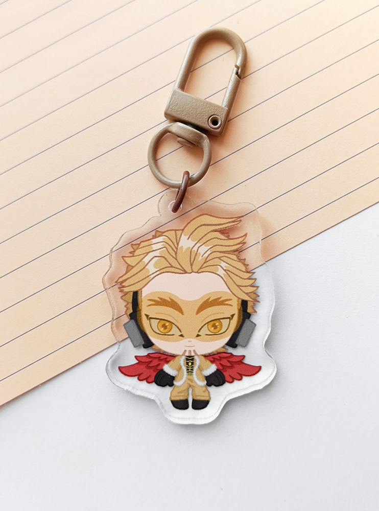 Авторський акриловий брелок Яструб (Boku no Hero Academia) / mgl.artt