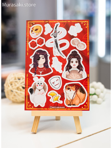 Авторський стікерпак А6 Благословення небесного урядника (Tian Guan Ci Fu) / shtlmkhart