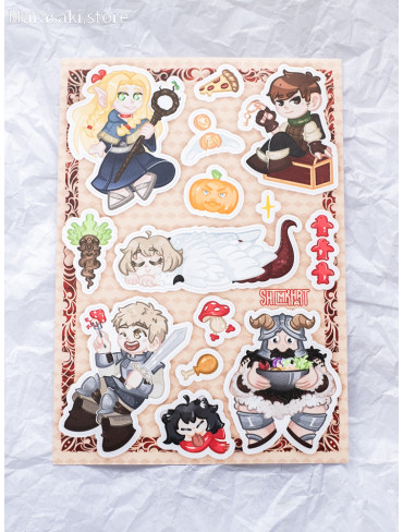 Авторський стікерпак А6 Підземелля смакоти (Delicious in Dungeon) / shtlmkhart