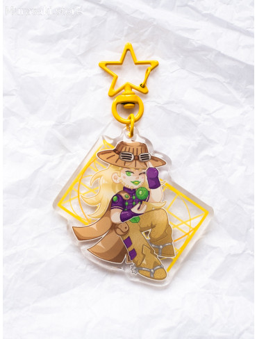 Авторський акриловий брелок Джайро Цеппелі (JoJo's Bizarre Adventure) / shtlmkhart