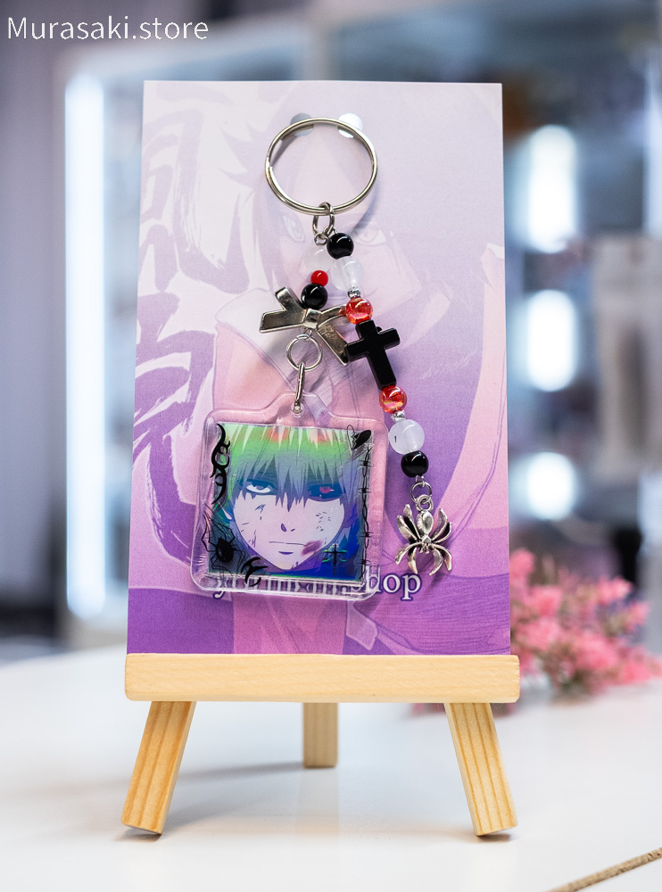 Авторський акриловий брелок Канекі Кен (Tokyo Ghoul) / yoruichi.shop