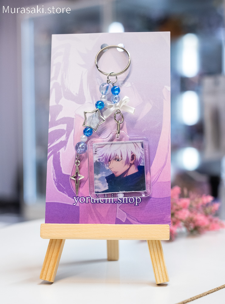 Авторський акриловий брелок Сатору Ґоджо (Jujutsu Kaisen) / yoruichi.shop