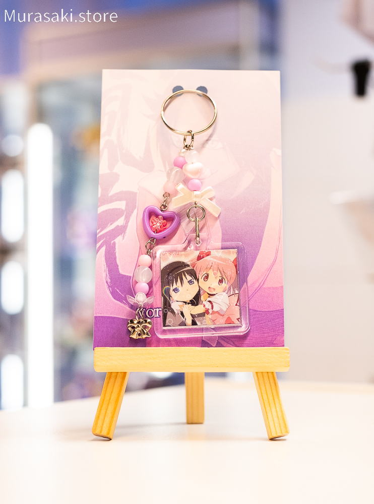 Авторський акриловий брелок Мадока та Хомура 2 (Mahou Shoujo Madoka Magica) / yoruichi.shop