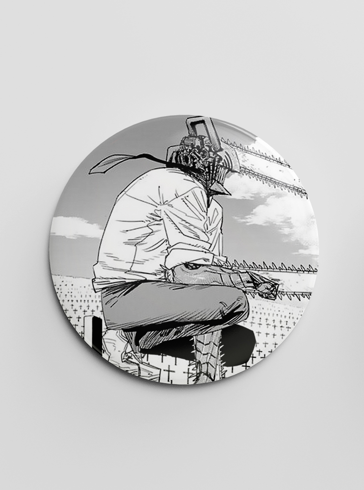 Значок Людина-Бензопила 10 (Chainsaw Man)