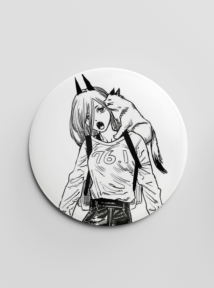 Значок Людина-Бензопила 21 (Chainsaw Man)