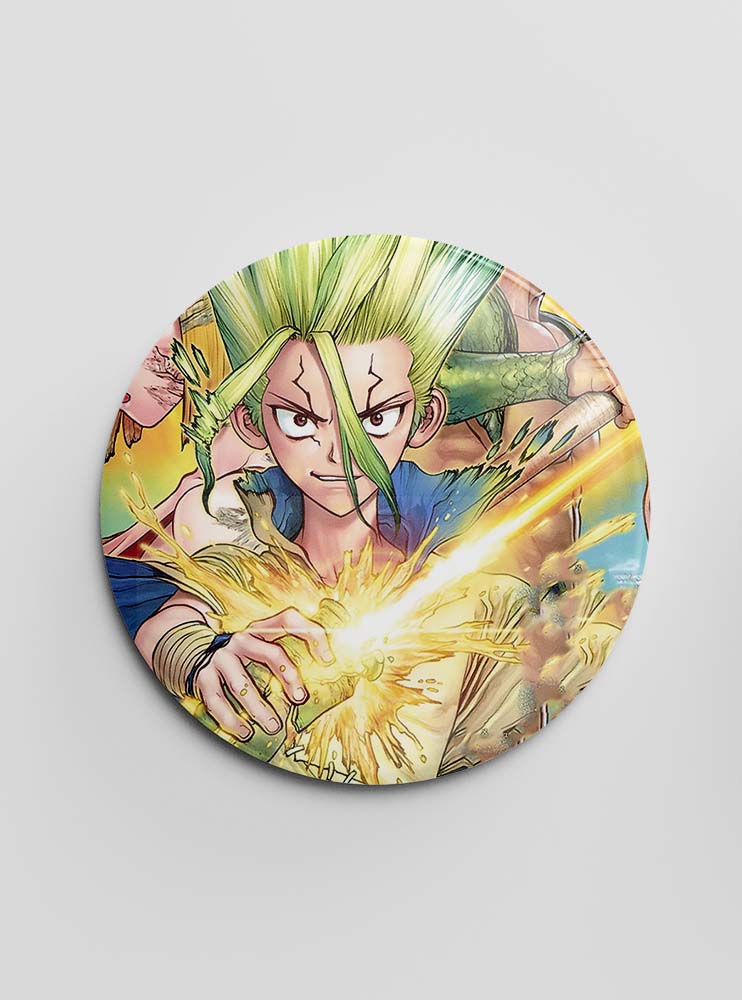 Значок "Доктор Стоун" (10) (Dr. Stone)