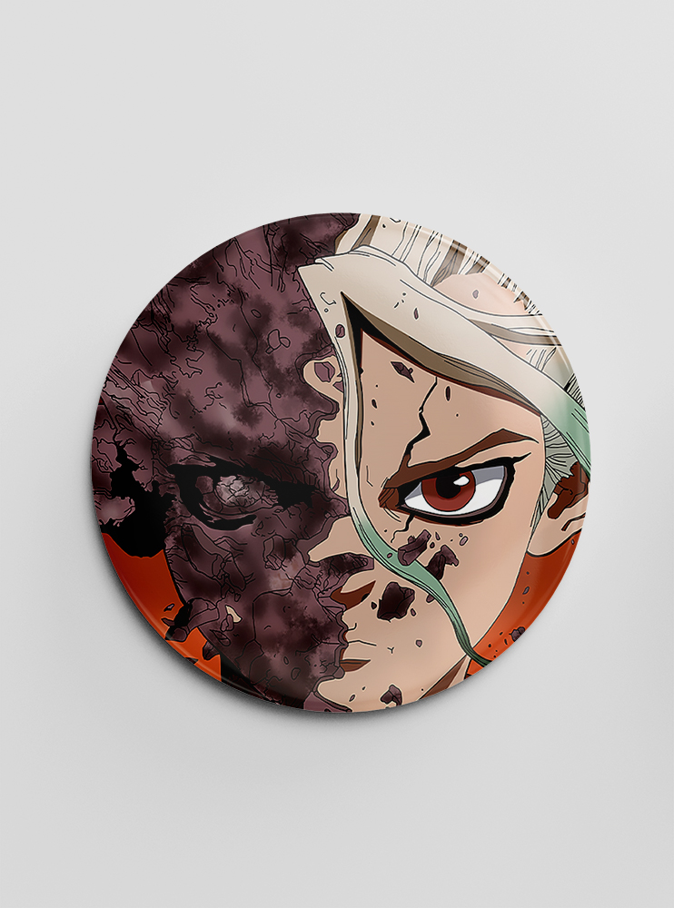 Значок "Доктор Стоун" (2) (Dr. Stone)