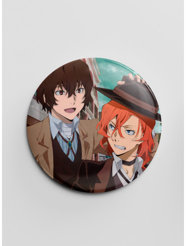 Значок "Літературні генії Бродячі Пси" 16 (Bungou Stray Dogs)