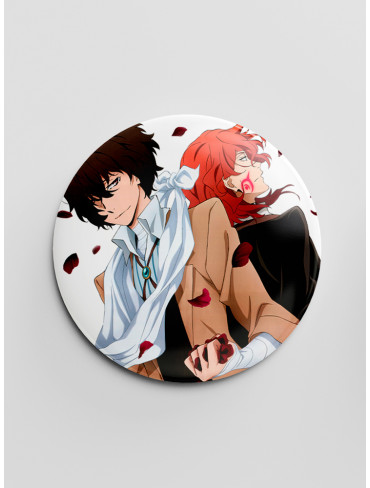 Значок "Літературні генії Бродячі Пси" 17 (Bungou Stray Dogs)