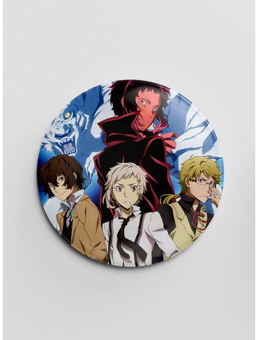 Значок "Літературні генії Бродячі Пси" 20 (Bungou Stray Dogs)