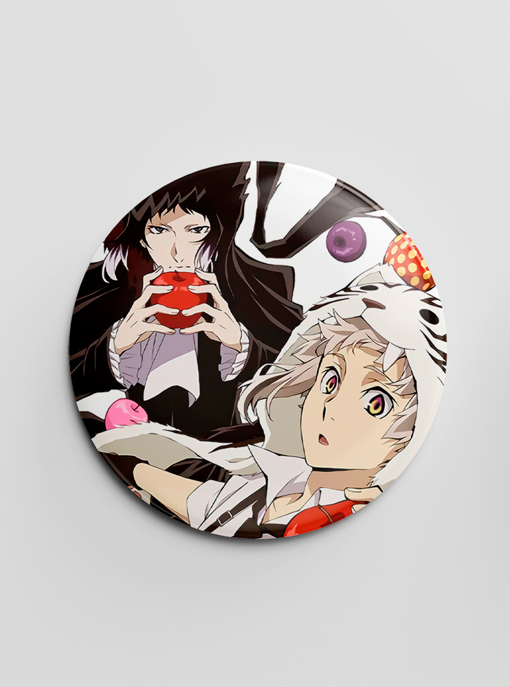 Значок "Літературні генії Бродячі Пси" 21 (Bungou Stray Dogs)