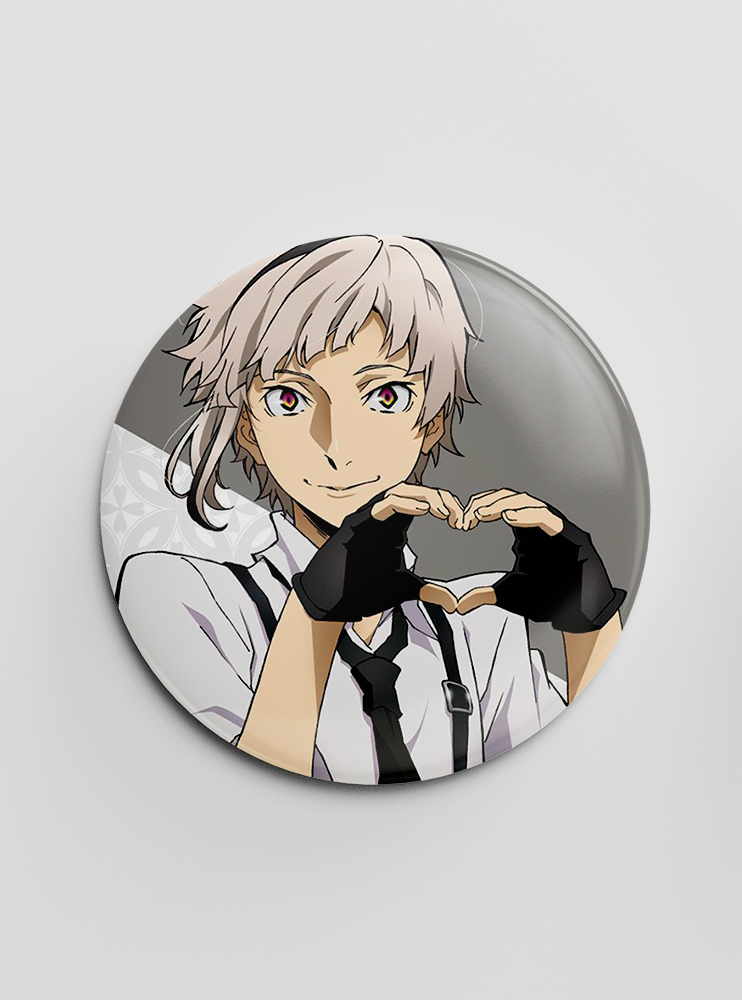 Значок "Літературні генії Бродячі Пси" 26 (Bungou Stray Dogs)